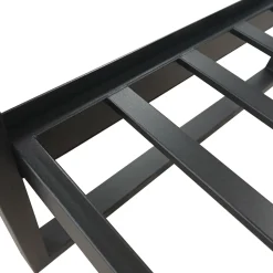 Sofa dwuosobowa ogrodowa STELLA jasny szary – metalowy,