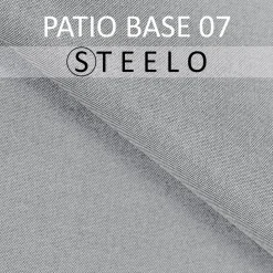 Sofa dwuosobowa ogrodowa STELLA jasny szary – metalowy,