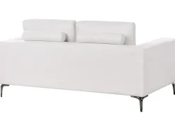 Sofa dwuosobowa poduszki biała