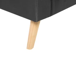 Sofa dwuosobowa szara z poduszkami