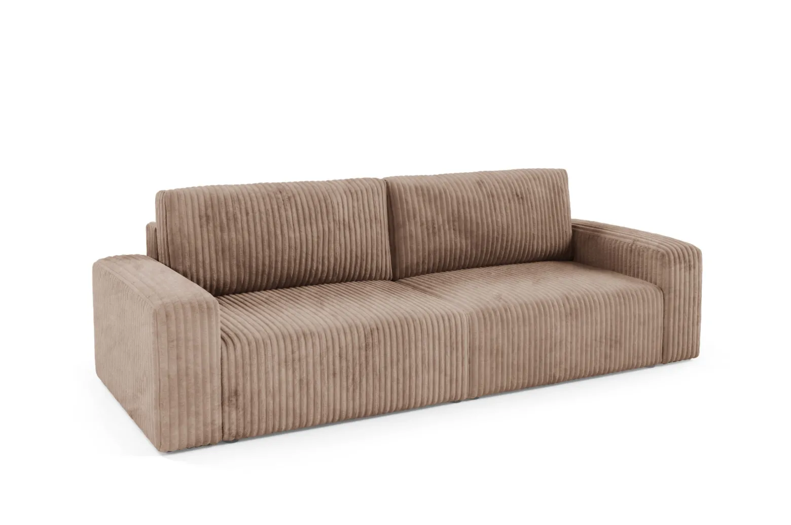 Sofa FANO z bokami funkcja spania sztruks Kolor: TILIA 17