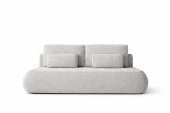 Sofa GAJA baranek boucle szara wygodna nowoczesna