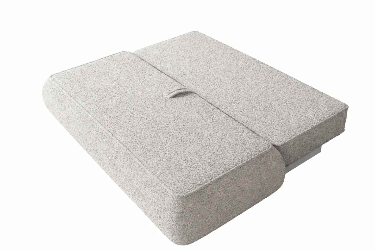 Sofa GAJA baranek boucle szara wygodna nowoczesna