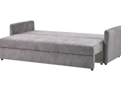 Sofa kanapa rozkładana 3-osobowa brązowa