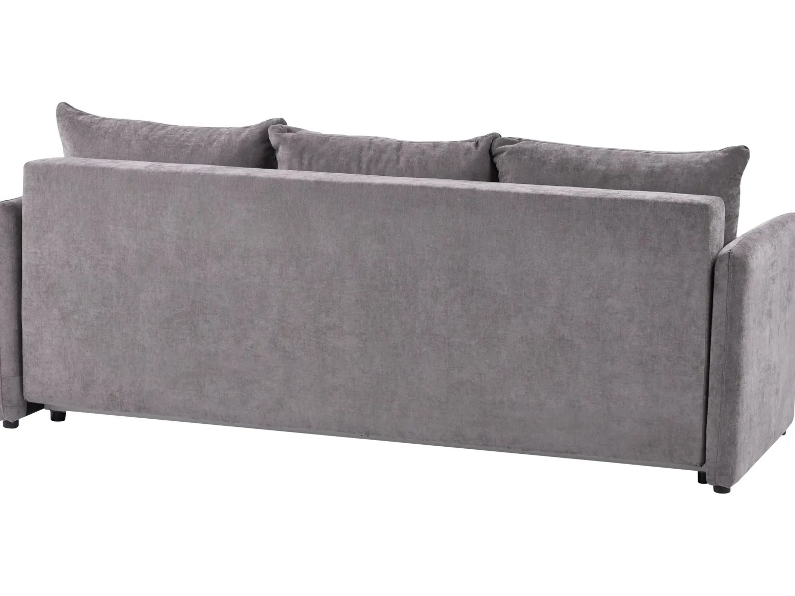 Sofa kanapa rozkładana 3-osobowa brązowa