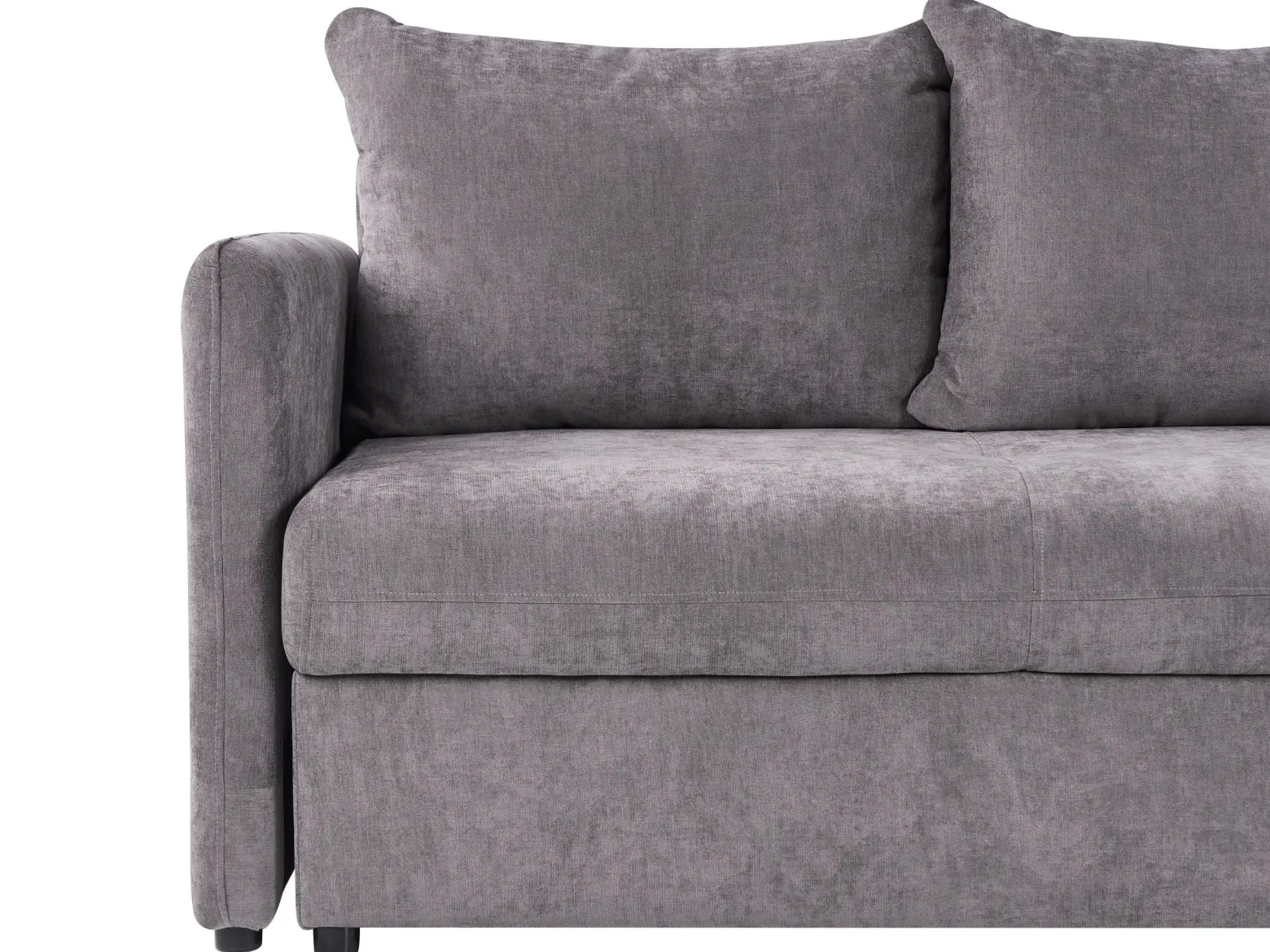 Sofa kanapa rozkładana 3-osobowa brązowa