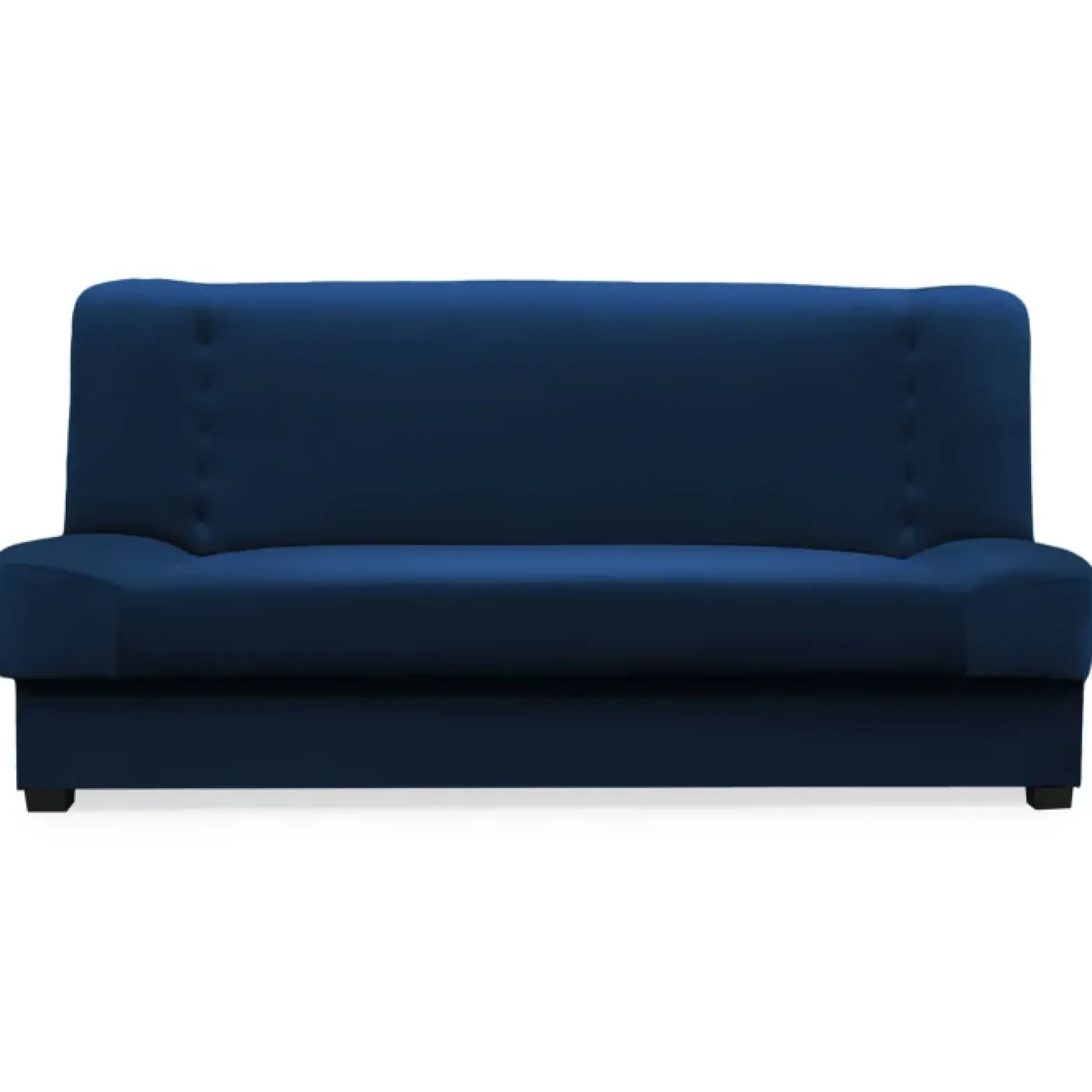 Sofa kanapa rozkładana z funkcją spania wersalka dwuosobowa granatowa piano