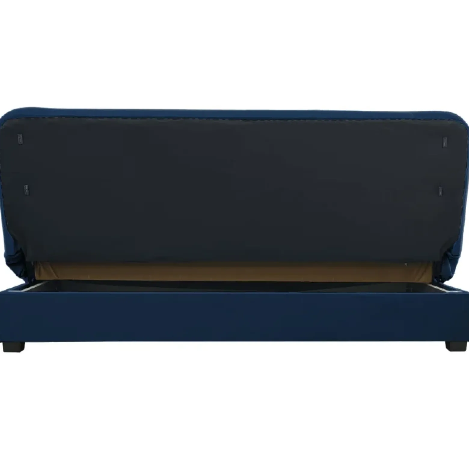 Sofa kanapa rozkładana z funkcją spania wersalka dwuosobowa granatowa piano