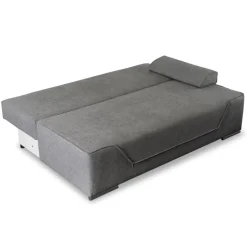 Sofa Kanapa Rozkładana z Funkcją Spania Wersalka Dwuosobowa Szara RENO