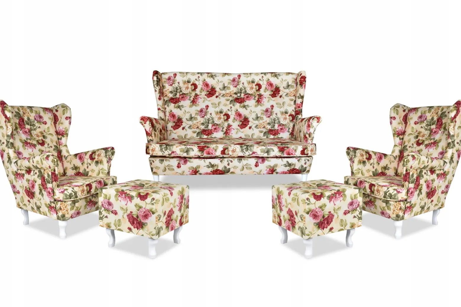 Sofa kanapa uszak Ari Print skandynawskaFamily Meble róże