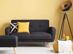 Sofa kanapa z funkcją spania czarna