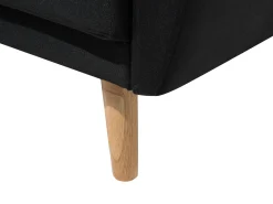 Sofa kanapa z funkcją spania czarna