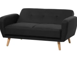 Sofa kanapa z funkcją spania czarna