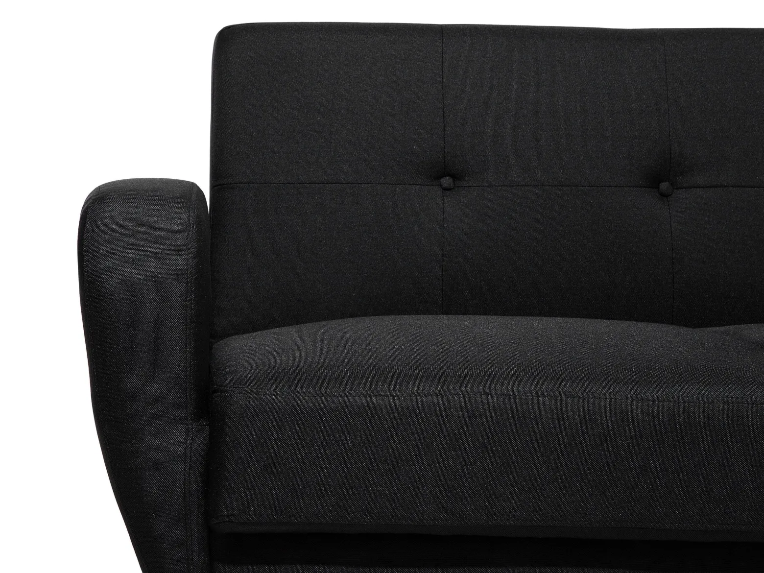 Sofa kanapa z funkcją spania czarna