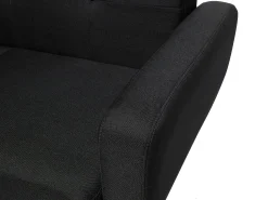 Sofa kanapa z funkcją spania czarna