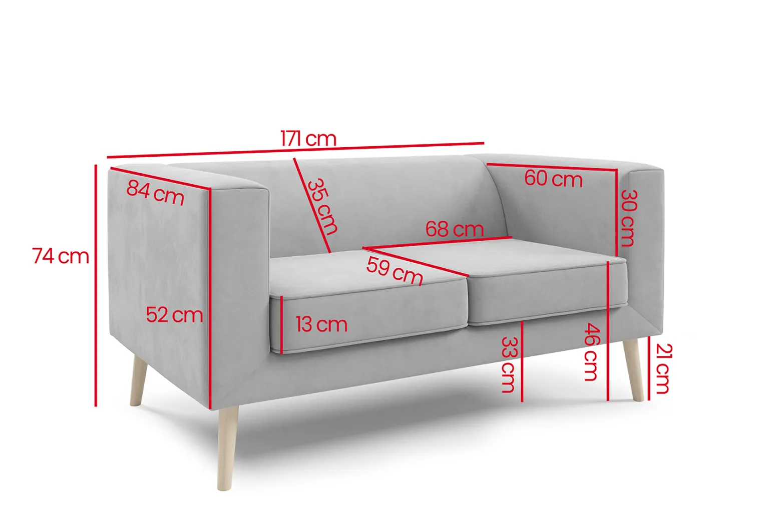 Sofa Kimi 2 Velutto 20