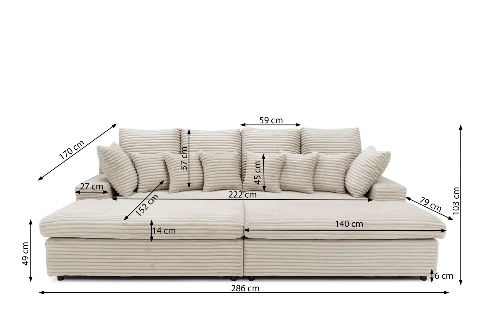 Sofa Lazy tkanina Tilia 37 oliwkowa
