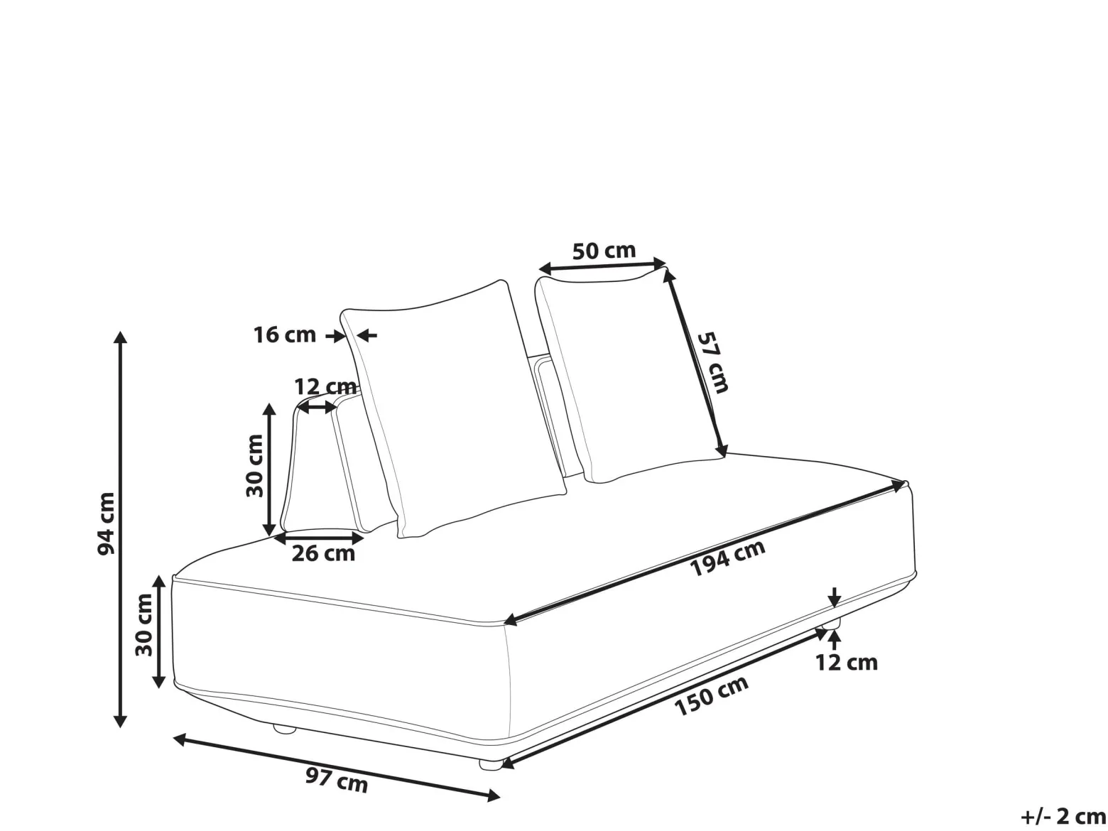 Sofa leżanka szara