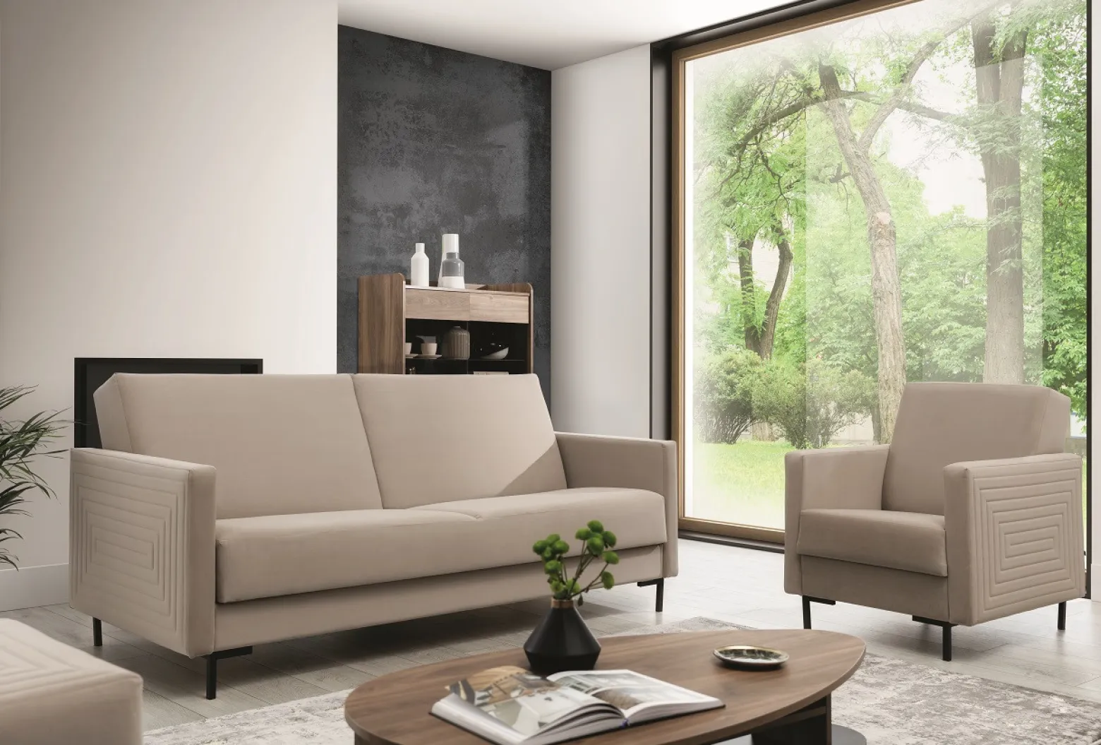 Sofa LUCA B madone 17031 czarny
