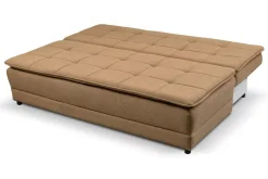 Sofa Mikkeli z funkcją spania cappucino Neve schowek