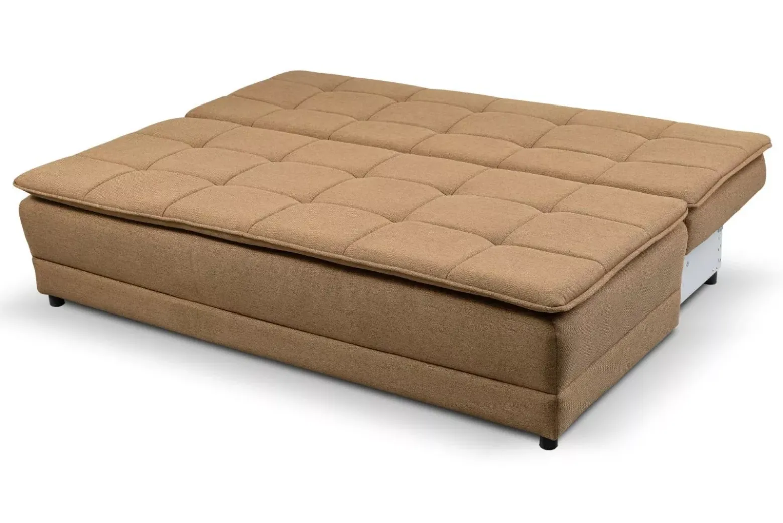 Sofa Mikkeli z funkcją spania cappucino Neve schowek