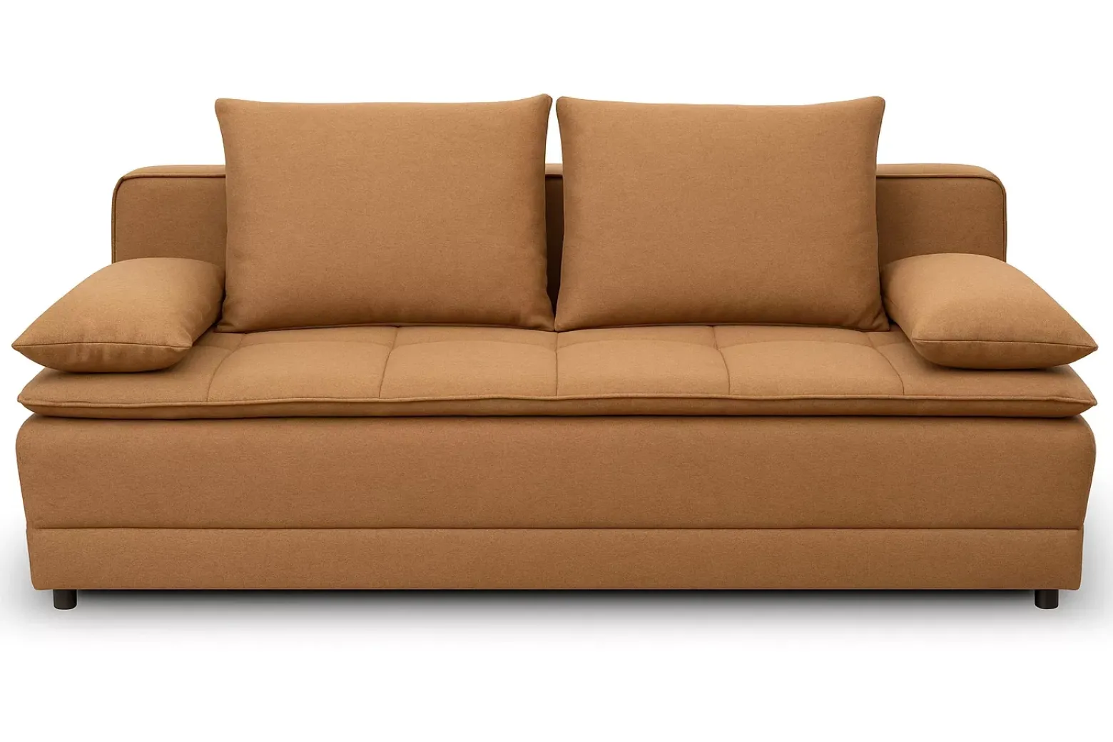 Sofa Mikkeli z funkcją spania cappucino Neve schowek