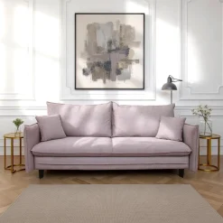 Sofa milagro z funkcją spania 195x135cm szarobeżowa matana15