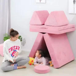 Sofa modułowa duża składana dla dzieci DIY 8 miękkich poduch