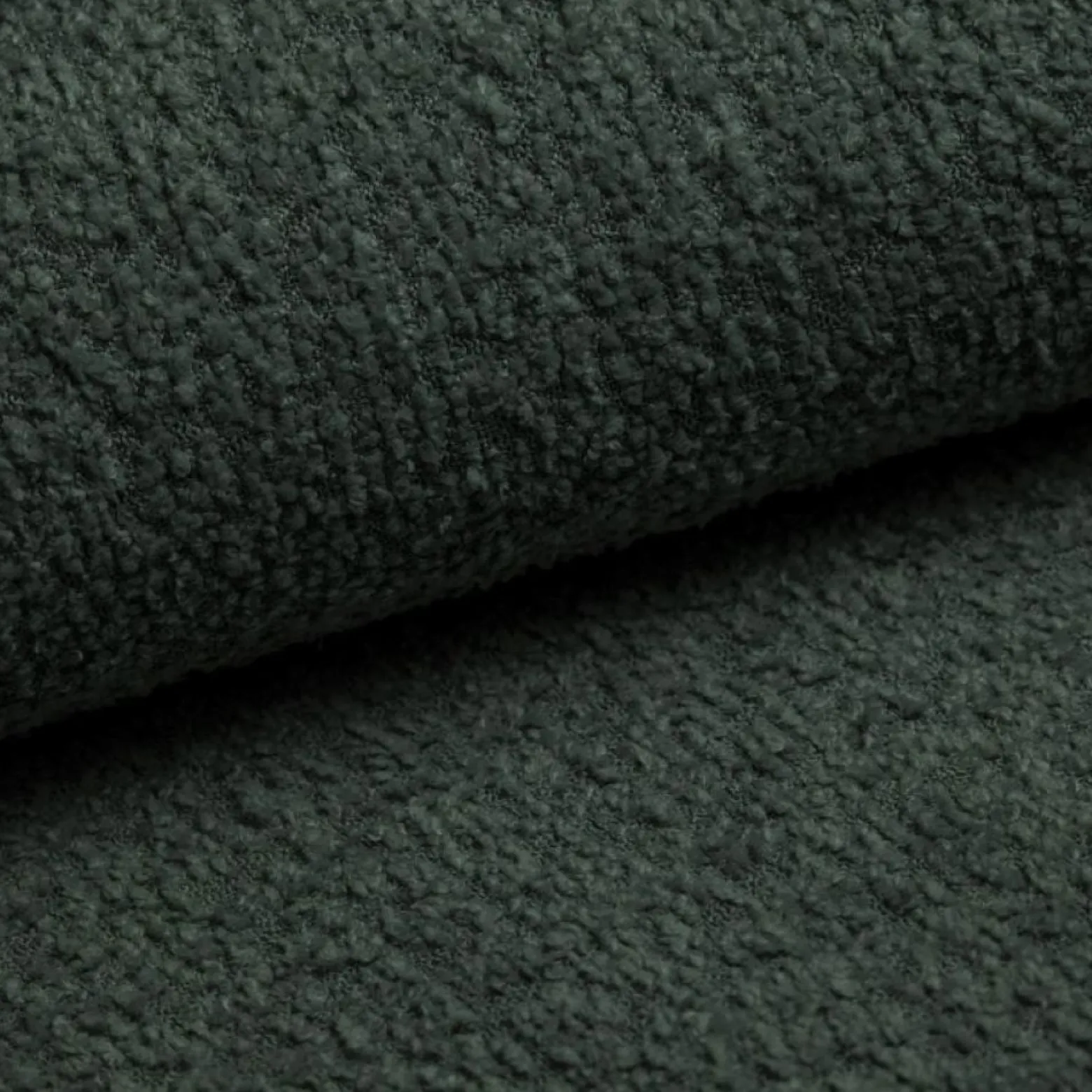Sofa modułowa dwuosobowa, bukla Abriamo, Ciemnozielony, Selia