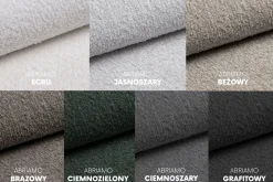 Sofa modułowa dwuosobowa, bukla Abriamo, Ciemnozielony, Selia