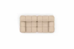 Sofa modułowa dwuosobowa, welur Salvador, Beżowy, Selia