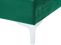 Sofa modułowa kształt U welurowa zielona