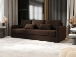 Sofa MOS BIS z funkcją spania cosmic 800 Ciemnobrązowa