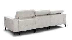 Sofa narożna 4 osobowa lewa MORELLO, kremowa, 1 x Relax Zero Gravity