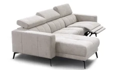 Sofa narożna 4 osobowa lewa MORELLO, kremowa, 1 x Relax Zero Gravity