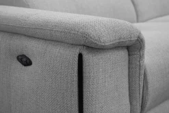 Sofa narożna 4 osobowa MATERA szara, 1 funkcja relaks