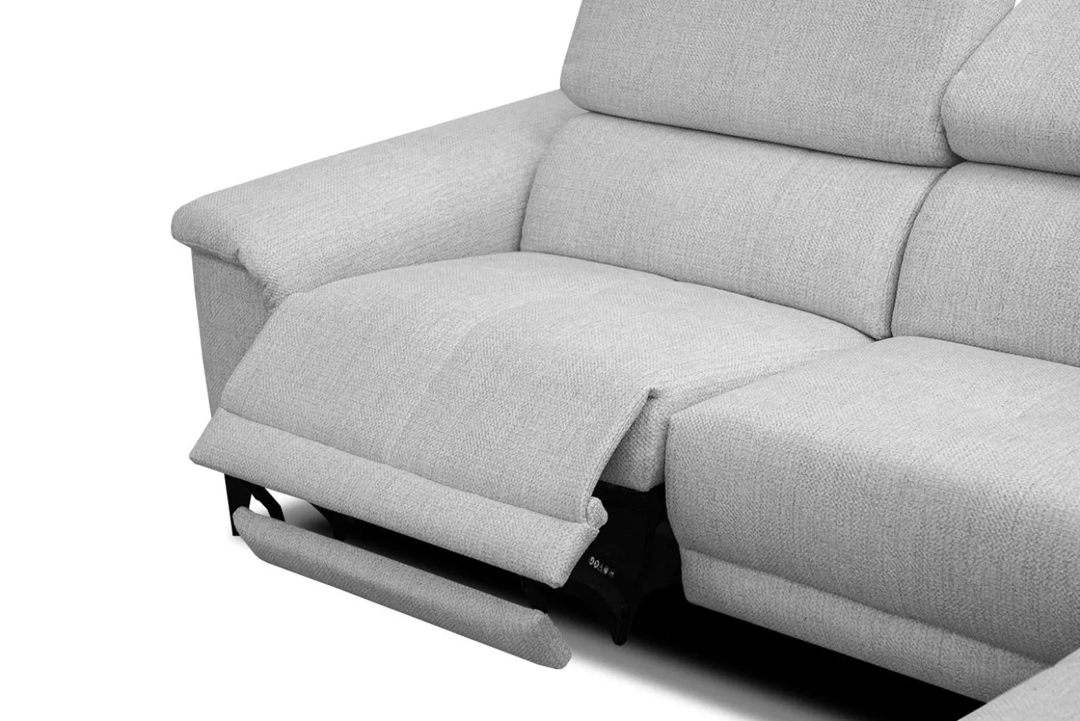 Sofa narożna 4 osobowa MATERA szara, 1 funkcja relaks