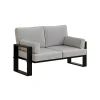Sofa ogrodowa dwuosobowa wypoczynkowa GARTEN Jasnoszara