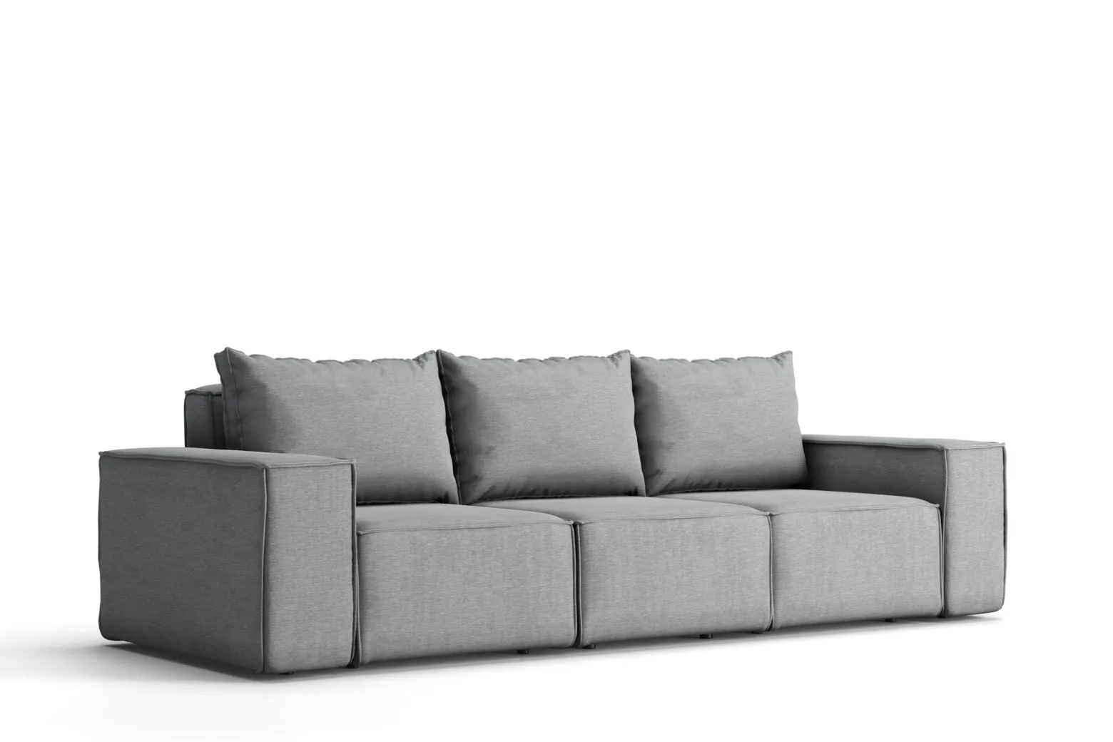 Sofa ogrodowa Garden, 3-osobowa, szary (23)