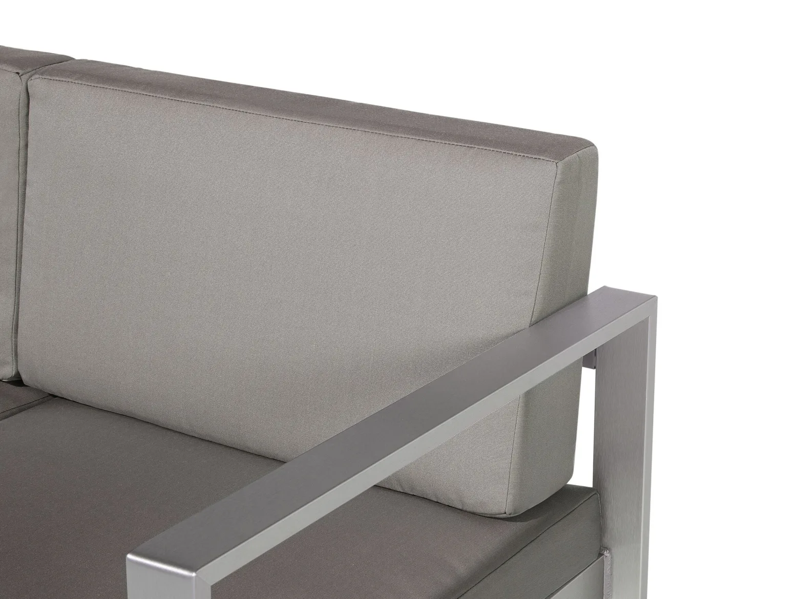 Sofa ogrodowa kanapa 2-osobowa ciemnoszara