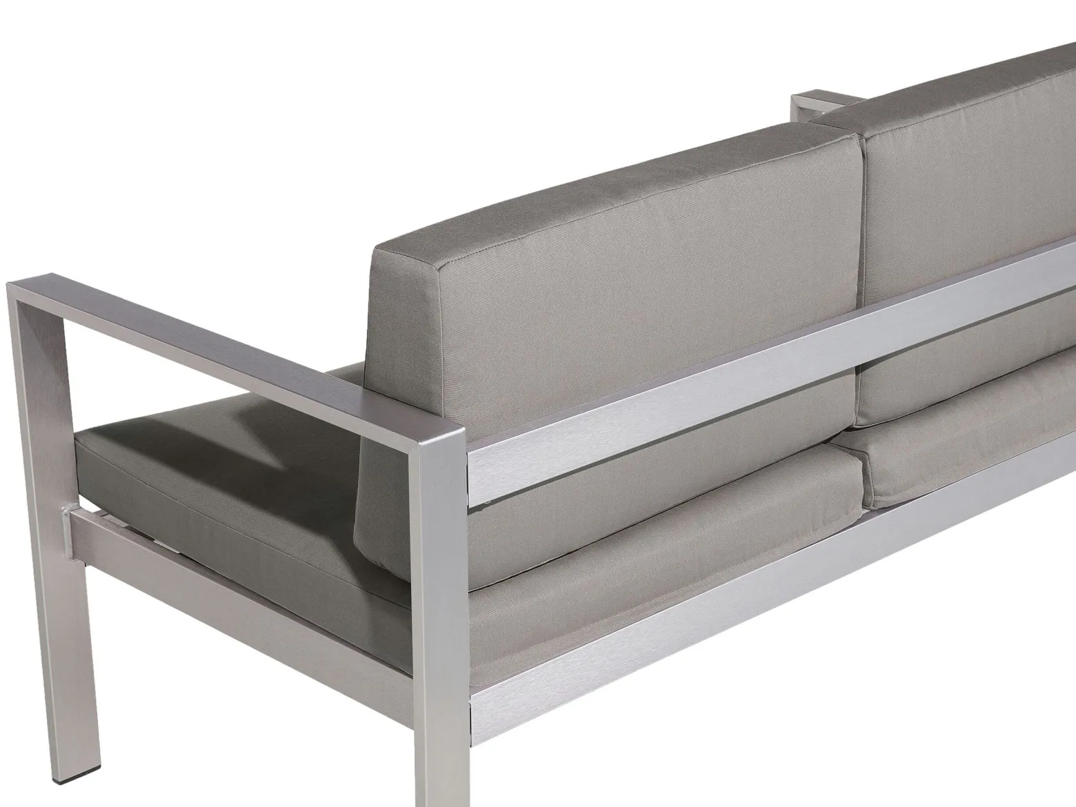 Sofa ogrodowa kanapa 2-osobowa ciemnoszara