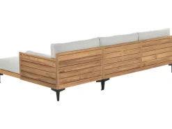Sofa ogrodowa narożna 4-osobowa z poduchami