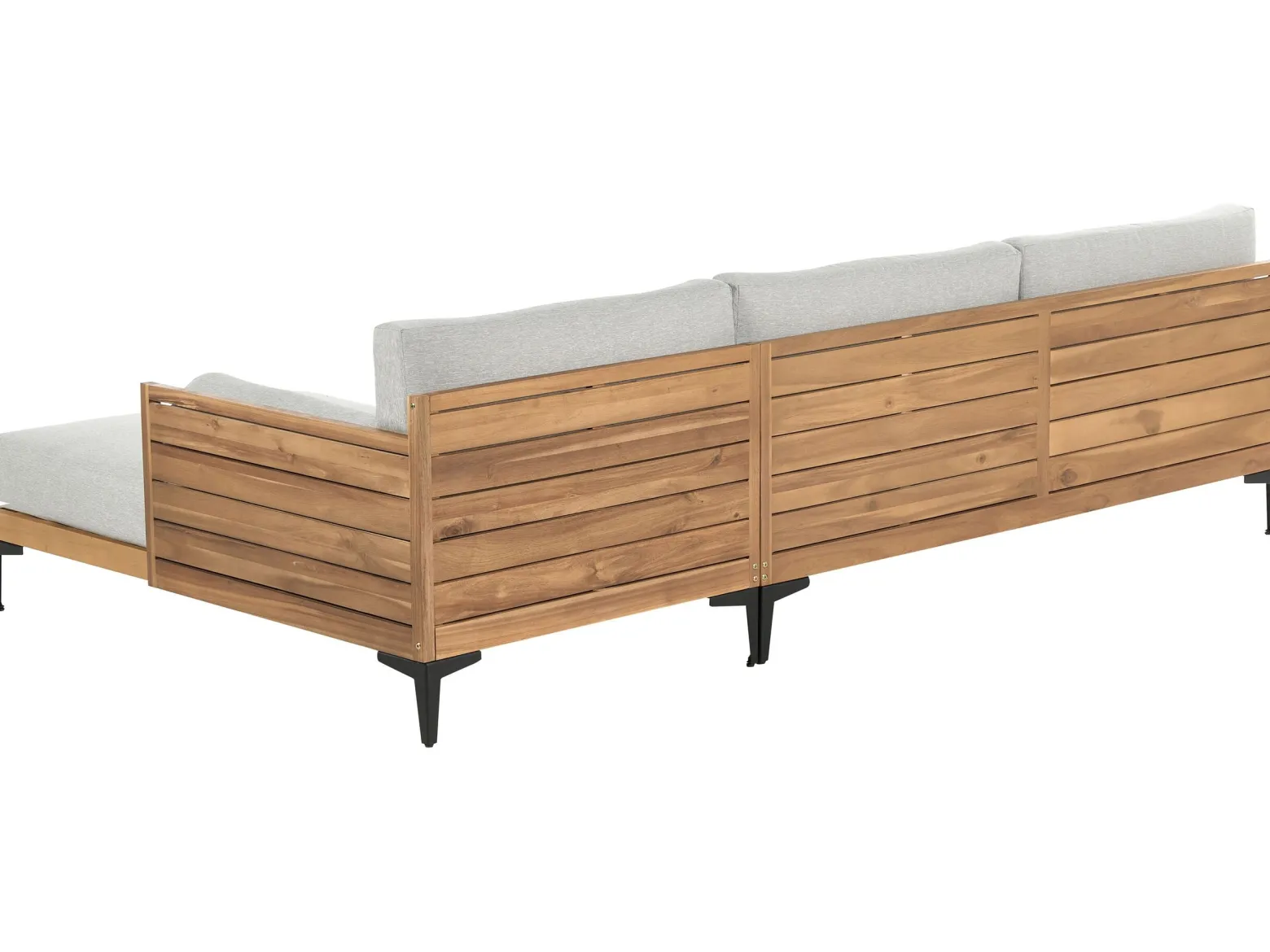 Sofa ogrodowa narożna 4-osobowa z poduchami
