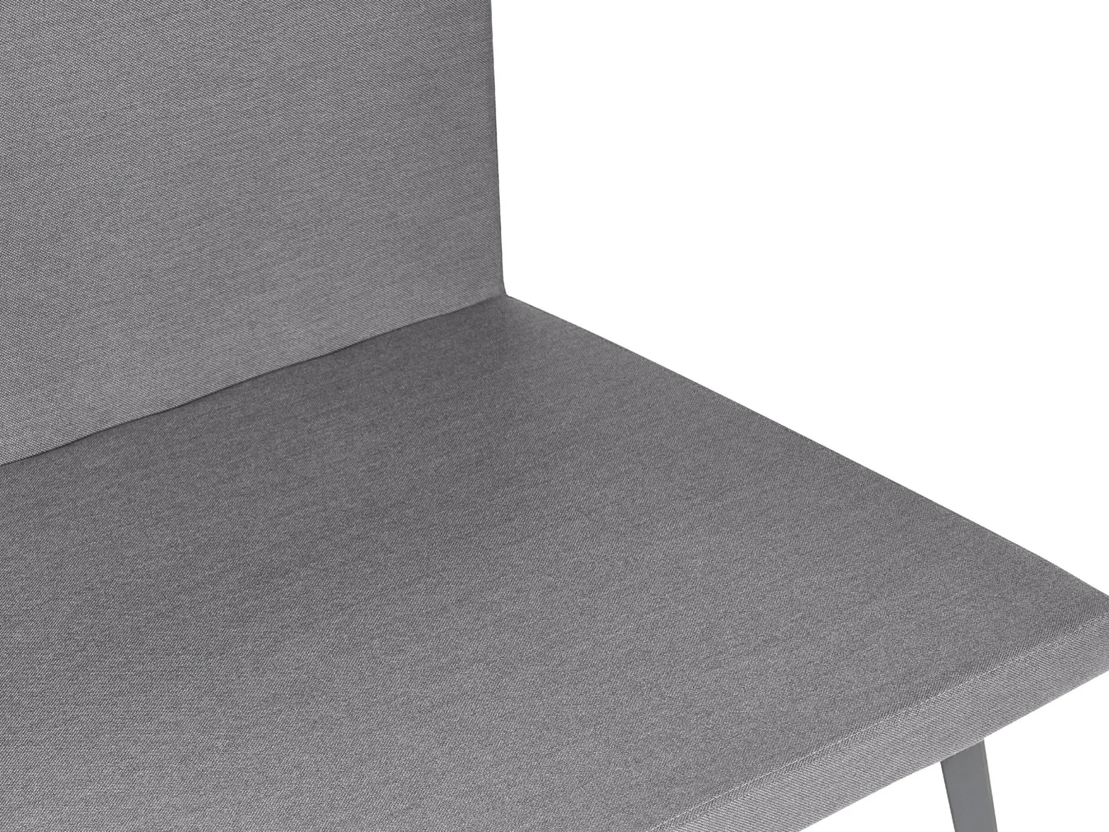 Sofa ogrodowa tapicerowana dla 3 osób szara