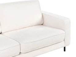 Sofa 3-osobowa biała boucle