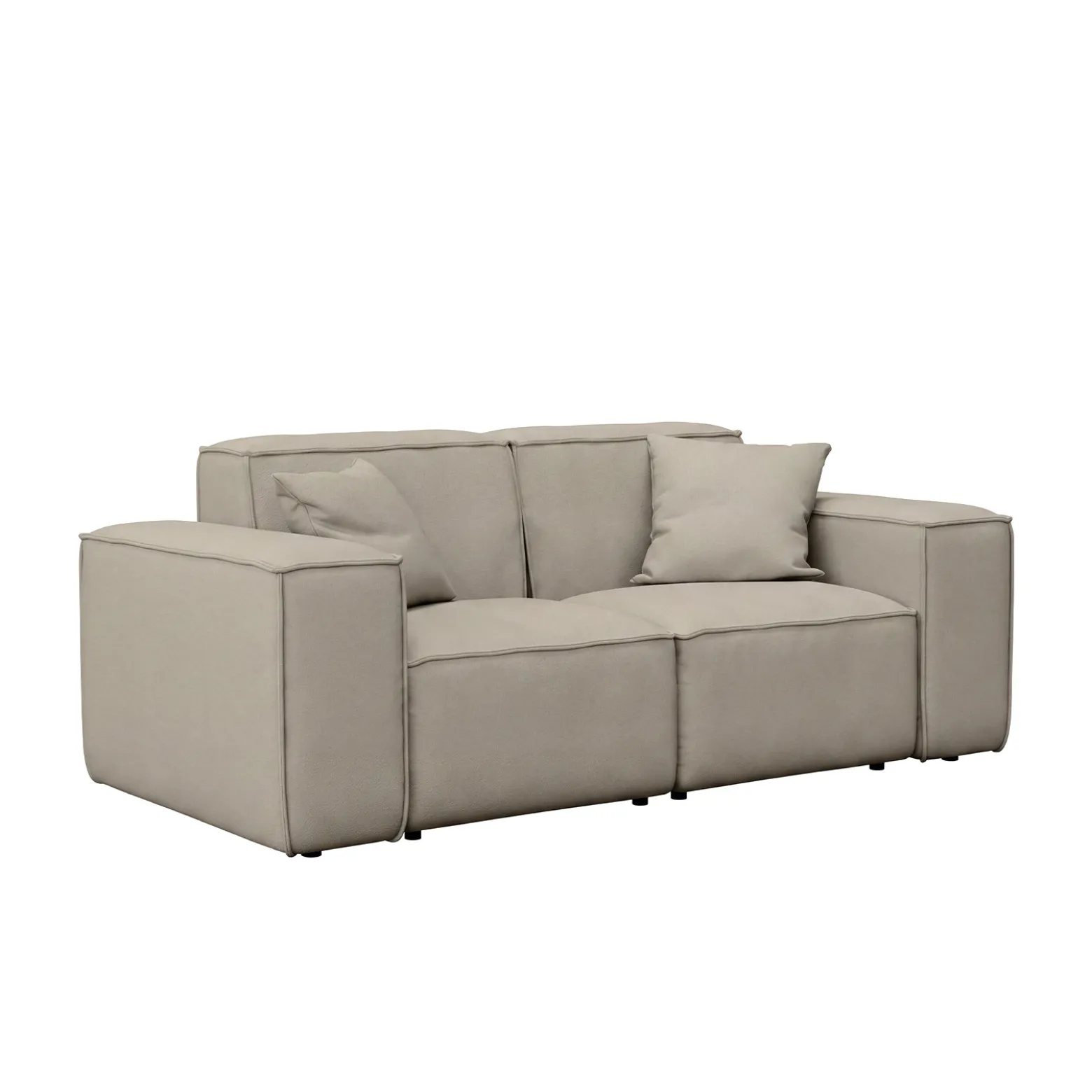 Sofa 2-osobowa Patio, tkanina Odyssey, cement (02)