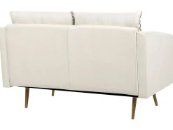 Sofa 2-osobowa tapicerowana jasnobeżowa