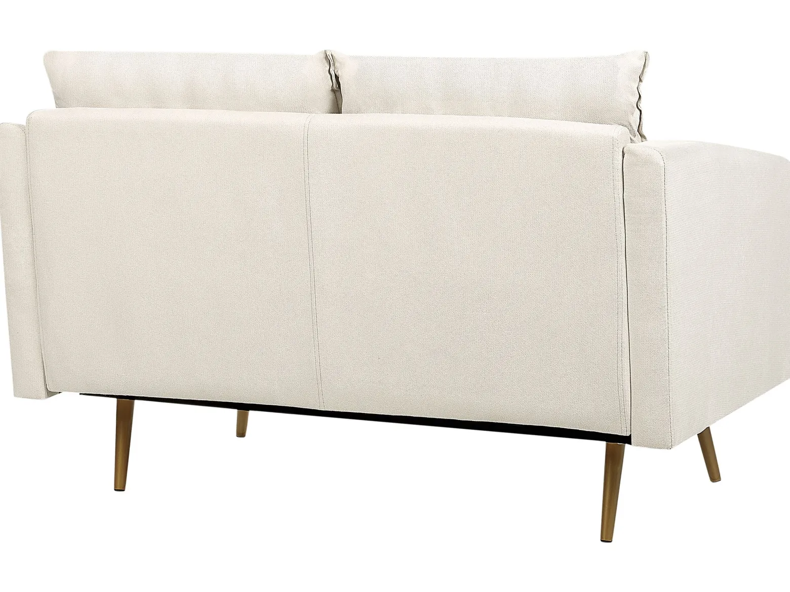 Sofa 2-osobowa tapicerowana jasnobeżowa