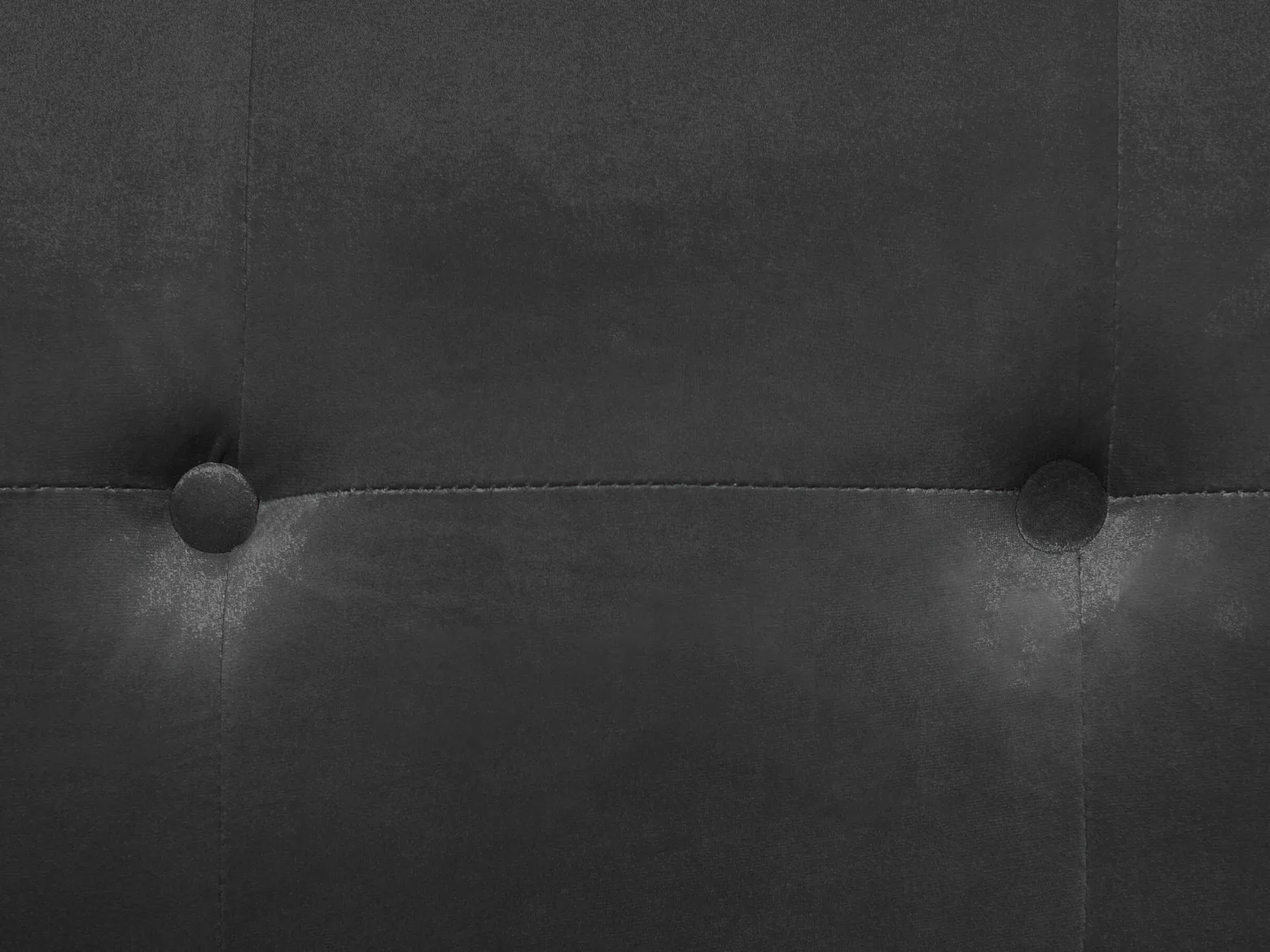 Sofa pikowana welurowa ciemnoszara