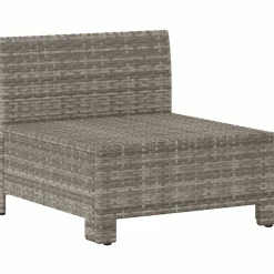 Sofa środkowa Szary Technorattan middle vidaXL